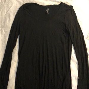 Black long sleeve top